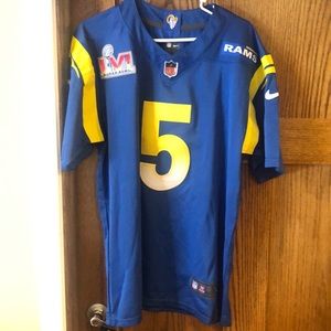 Small Rams NFL Ramsey jersey never worn w tags